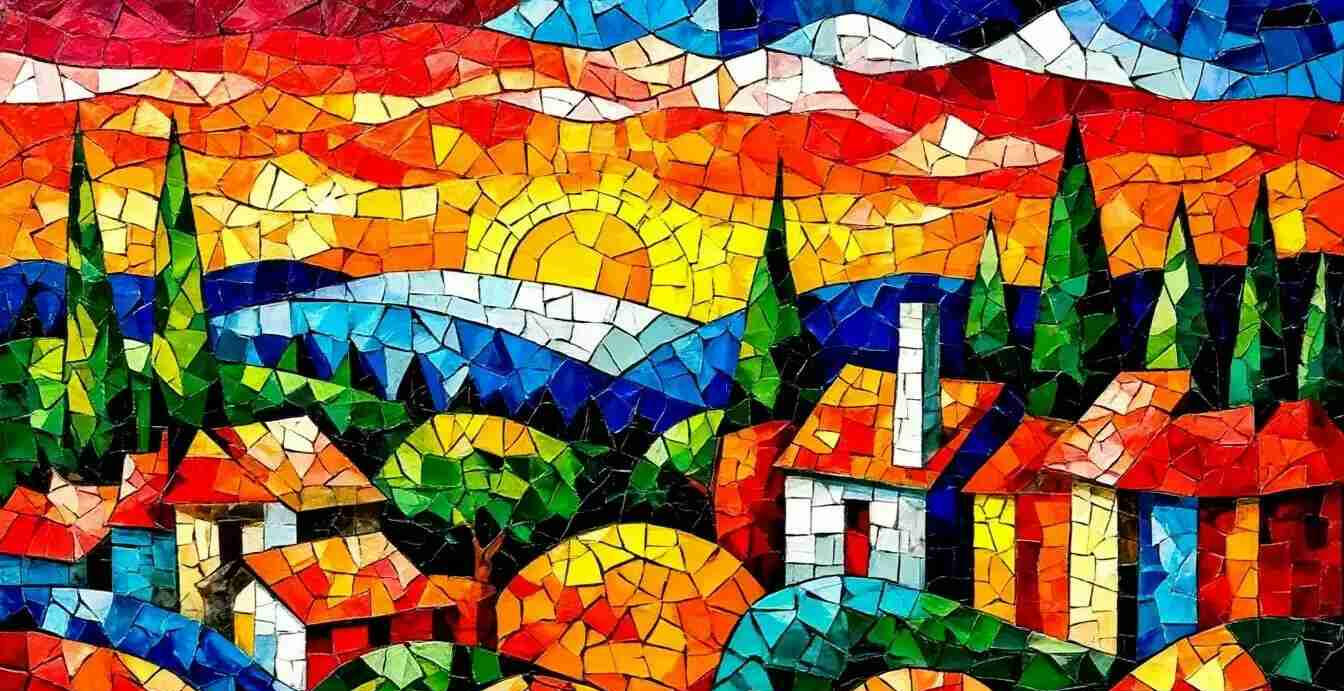 mosaic NFT art, digital art